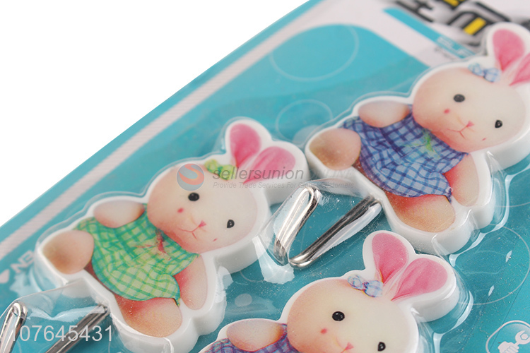 Wholesale Cute Rabbit Shape Sticky Hook Fashion Adhesive Hook