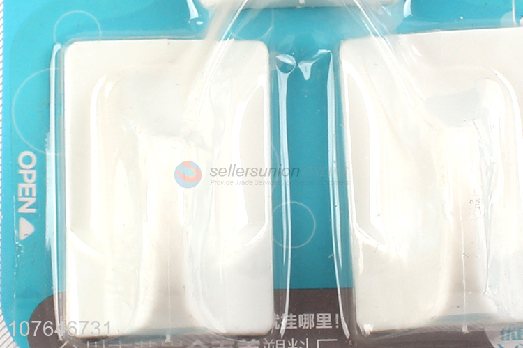 High Quality 3 Pieces White Sticky Hooks For Household