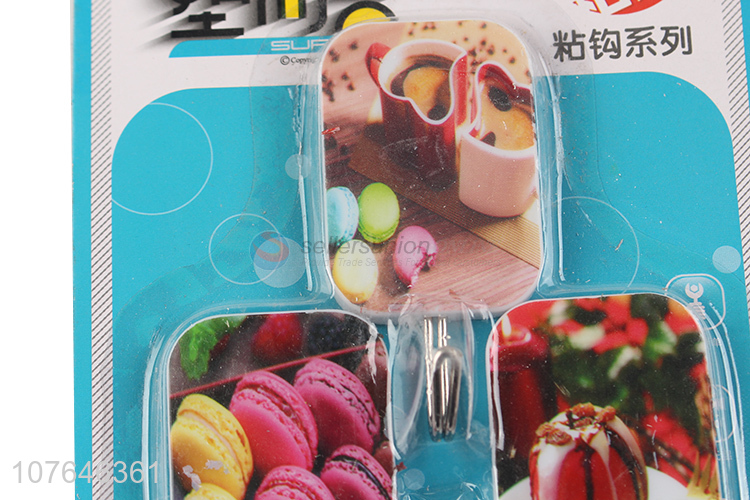 Wholesale Dessert Pattern Multipurpose Sticky Hook Wall Hook