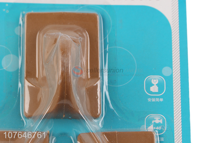 Top Quality 3 Pieces Plastic Sticky Hook Fashion Wall Hook Set