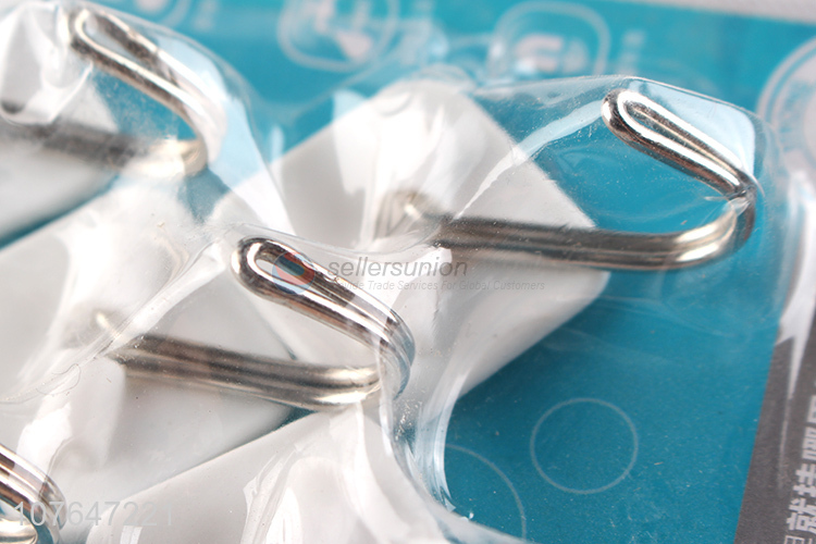 Hot Selling 4 Pieces White Sticky Hook Set For Household