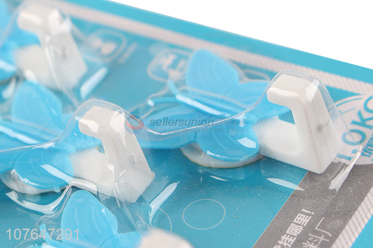 New Arrival 5 Pieces Butterfly Shape Sticky Hook Adhesive Hooks