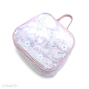 Good Quality Polyester Cosmetic Bag With Handle For Travel