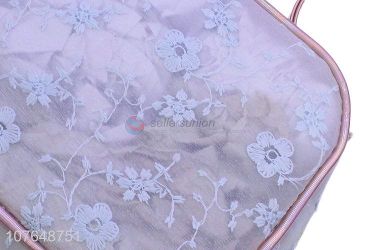 Good Quality Polyester Cosmetic Bag With Handle For Travel