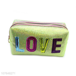 Good Price Rectangle Zipper Cosmetic Bag For Ladies