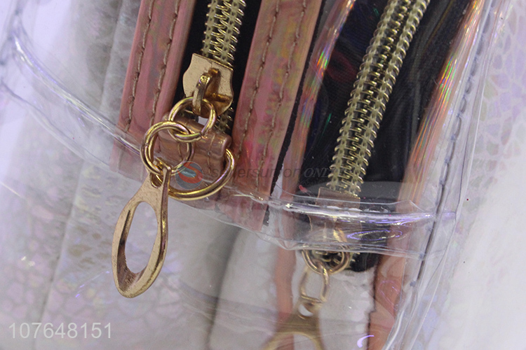 Fashion Style Pvc Makeup Bag Ladies Cosmetic Bag Set