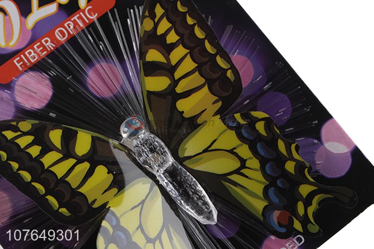 Good quality fiber optic butterfly shape led light for holiday decoration