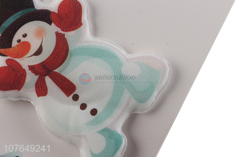 Hot sale led flashing Christmas snowman paper card for table decoration