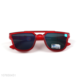 Custom Red Frame Trendy Sun Glasses With Good Quality