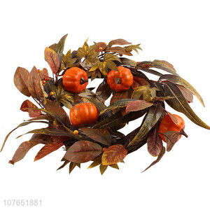 Hot sale autumn leaf wreath decoration