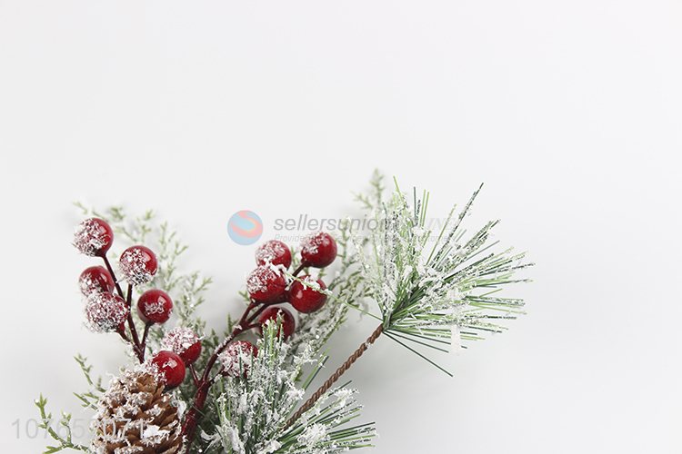 Christmas decoration Christmas tree decoration red fruit short branches