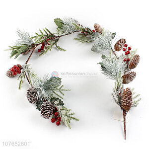 Artificial cedar red fruit decoration Christmas twigs
