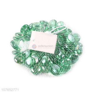 Popular Green Glass Beads Glass Stone For Aquarium And Bonsai Decoration