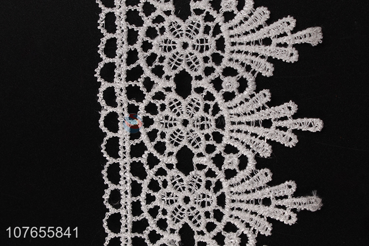 Best selling white floral crochet lace trim ribbon