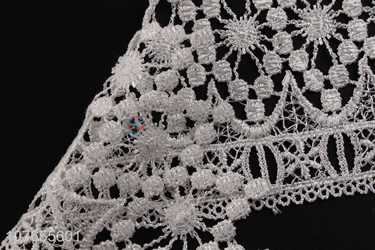 Polyester water soluble colors embroidery guipure lace ribbon