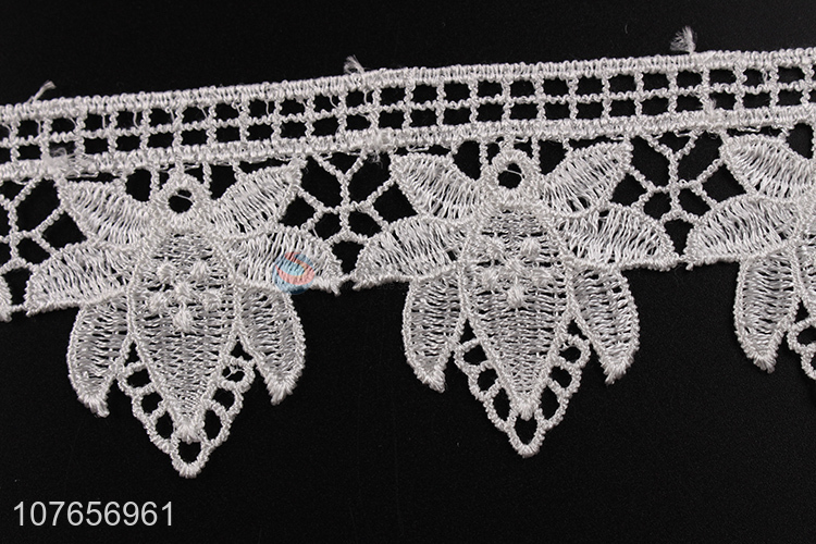 Latest product delicate lace trim with flowers pattern