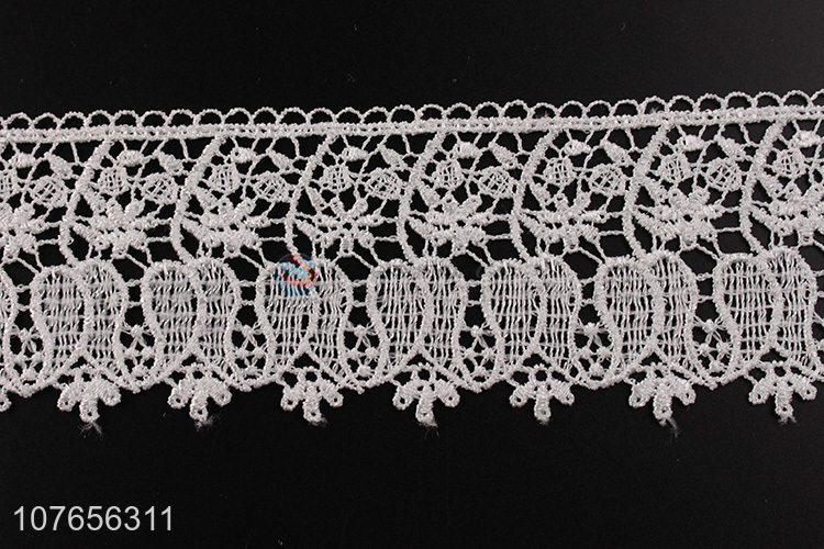 Popular product white polyester garment decoration lace ribbon
