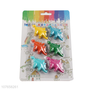 Hot sale stegosaurus shape plastic crayon for children