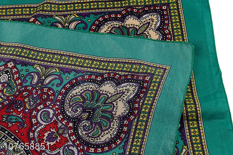 Hot selling new Xinjiang retro pattern decorative square scarf cover face towel