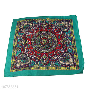 Hot selling new Xinjiang retro pattern decorative square scarf cover face towel
