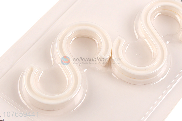 Hot selling s shaped hook multi-purpose plastic hook coat hanger