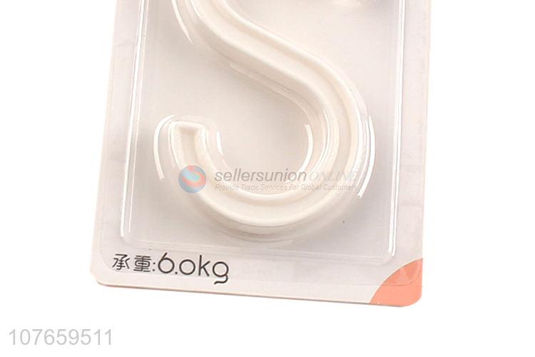 Wholesale multifunctional s shaped hook heavy duty plastic s hook coat hanger