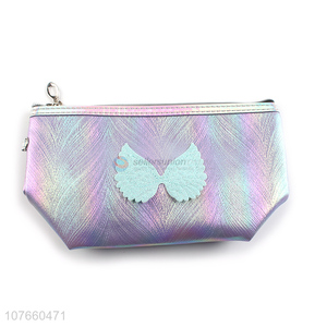 Hot sale purple laser style storage bag portable cosmetic bag