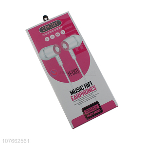 Wholesale durable in-ear headset microphone stereo earphones