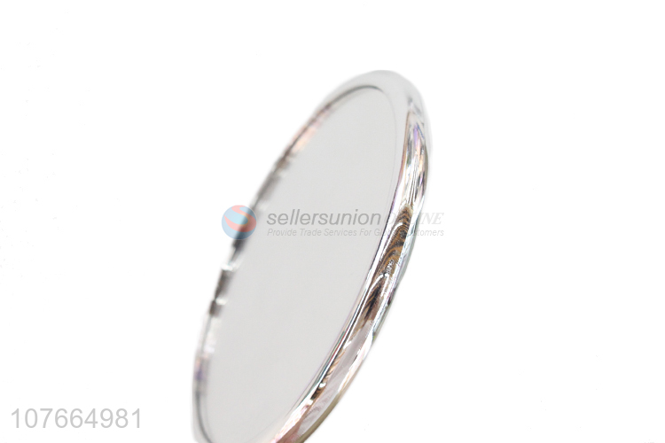 Best Quality Round Hand Held Mirror Portable Makeup Mirror For Ladies