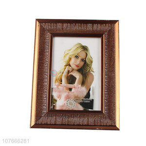Imitation old plastic photo frame with carved knife pattern lifelike home picture frame