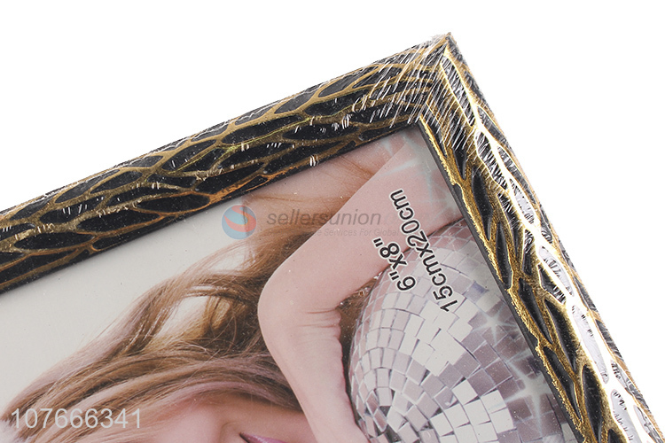 High quality imitation snakeskin pattern home decoration plastic photo frame