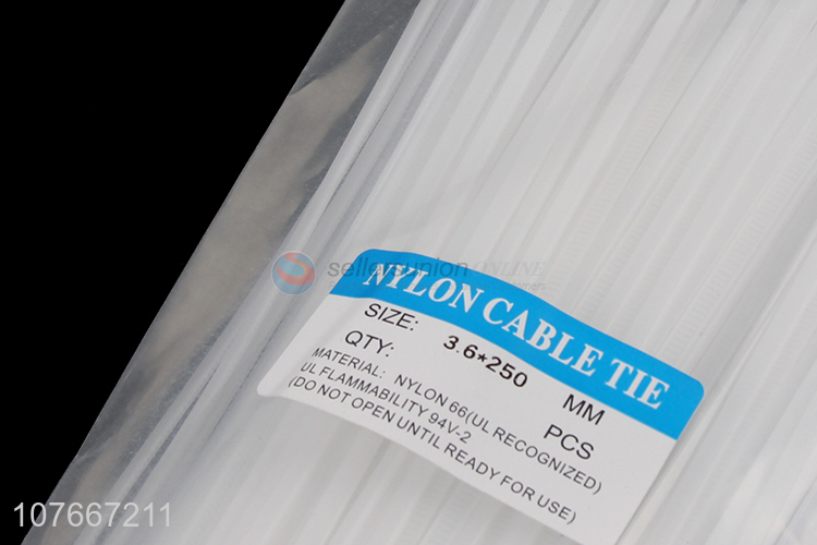 Durable reusable heavy duty nylon cable ties