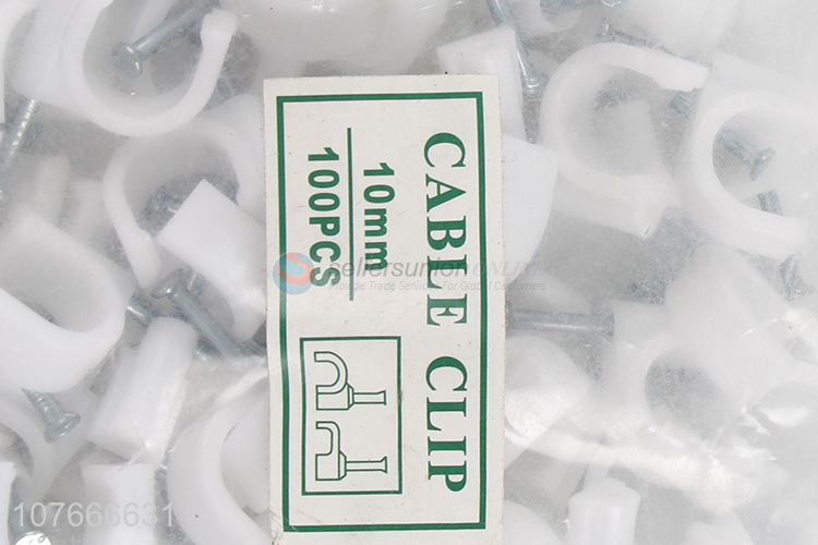 Hot sale cheap white cable clips with high quality