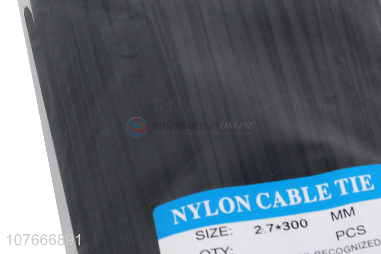 Top quality black nylon cable tie with factory price