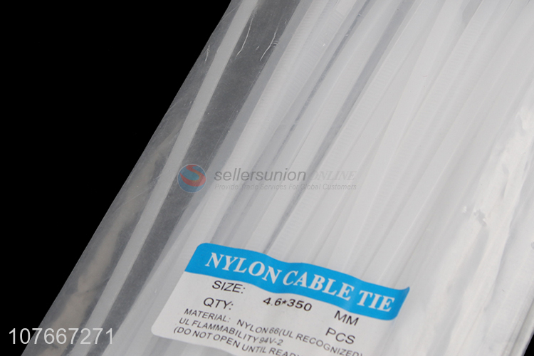 Best selling white nylon cable tie with low price