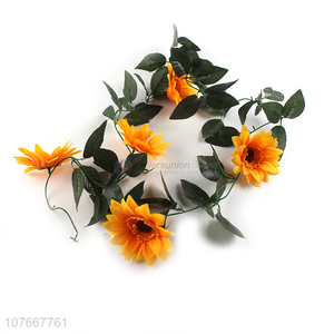 Hot sale 7 heads artificial <em>flower</em> <em>garland</em> fake <em>flower</em> vine