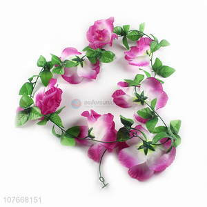 Good quality 7 heads fake <em>flower</em> <em>garland</em> simulated flowering vine