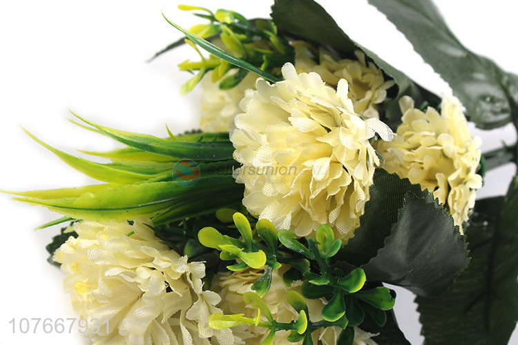 China factory decorative 5 heads simulation flowers artificial bouquet