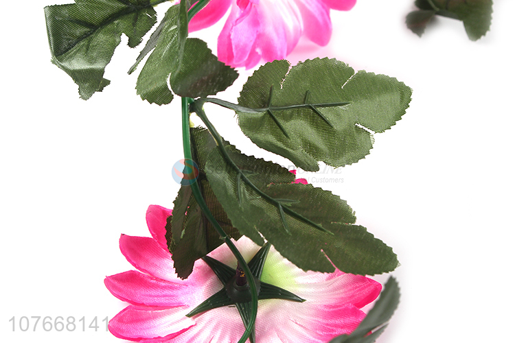 Good price 9 heads plastic flower vine fake flower rattan
