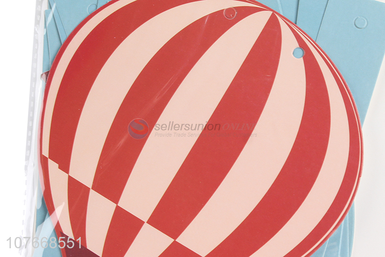 New design hot air balloon creative banner party decoration birthday banner