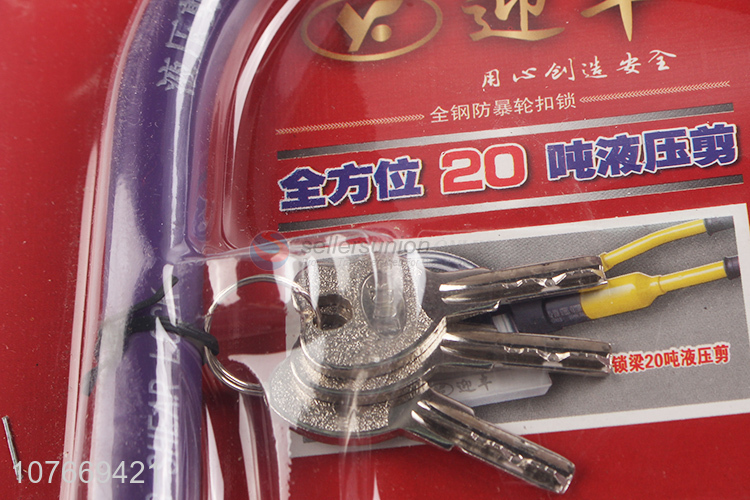 Most popular multi-use iron lock u shape glass door lock