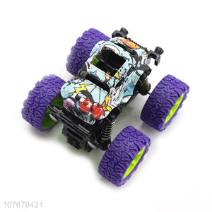 Hot sale purple wheel simulation off-road vehicle children's toy car