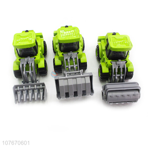 Popular green bulldozer combination toys beach toy car for kids