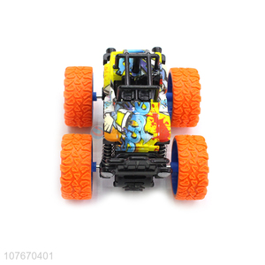 Four-wheel drive stunt inertial off-road vehicle children's toy graffiti toy car