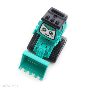 Wholesale children's plastic excavator inertial engineering vehicle cartoon excavator