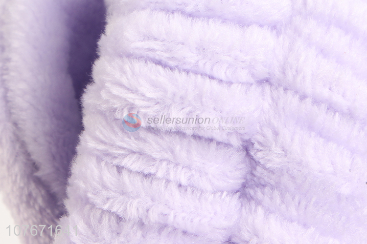 New products fashion knotted makeup headband flannel spa headband