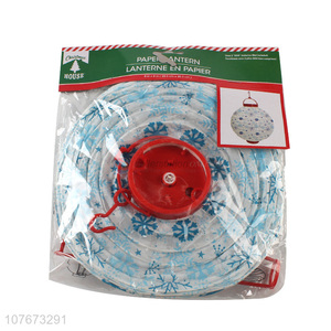 Best Selling Snowflake Pattern Hanging LED Paper <em>Lantern</em> For Festival Decoration