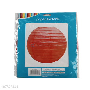 Good Quality Red Round Paper Lantern Lamp For Festival And Party Decoration