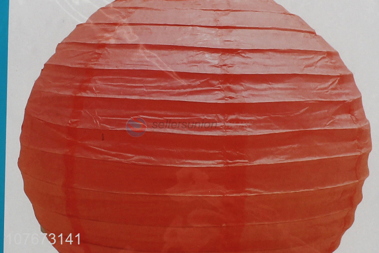 Good Quality Red Round Paper Lantern Lamp For Festival And Party Decoration