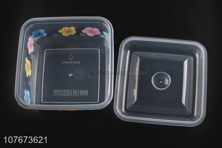 High Quality 3 Pieces Plastic Preservation Box Kitchen Transparent Food Storage Box Set